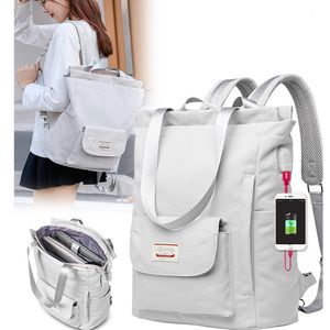 Sacos escolares MJZKXQZ Moda Mulheres Bolsa de Ombro para Laptop À Prova D 'Água Oxford Pano Notebook Mochila 15 6 Polegada Menina Schoolbag 230925