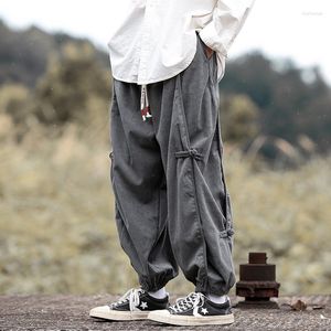 Calças masculinas estilo chinês de alta qualidade veludo casual para roupas masculinas plus size haren na moda corredores streetwear calças