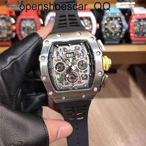 Richarsmilles 시계 스위스 운동 기계식 최고 품질의 슈퍼 클론 시계 손목 시계 디자이너 남성 RM11-03 사용자 정의 다기능 스테인레스 스틸 GHXH