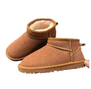 Brand Children Girls Mini Botas de Neve Inverno Criando WGG Boys Kids Fidros Pluxh Sapatos quentes Tamanho EU21-354 UGGES05