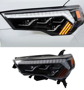 トヨタ4ランナーのオートカーヘッドライト2014-20 20 LEDランプヘッドライト交換DRLデュアルレンズヘッドライト