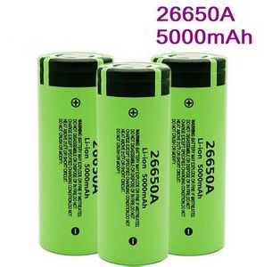 % 100 Yüksek Kaliteli NCR26650A 5000mAh NCR 26650A 26650 Pil 3.7V Üst Drenaj Şarj Edilebilir Lityum Kuru Piller Hücre