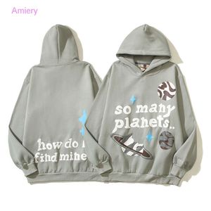23SS Autumn Winter Womens Hoodie Sweatshirts American High Street Fashion Sign Letter Printing Men's and Women's Loose Hooded tröja