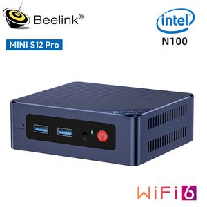 Мини-ПК Beelink Mini S12 Pro N100 Mini S Intel N5095 Mini PC N95 8 ГБ 128 ГБ SSD настольный игровой компьютер VS J4125 GK Mini GK3V 230925