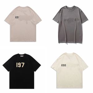 Projektant Tide T koszule litera klatki piersiowej laminowany nadruk krótki rękaw High Street luźne obfite T-shirt 100% czyste bawełniane topy za 1 1 dupe