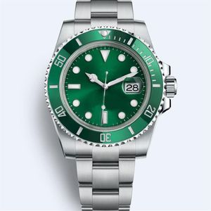 Orologio di fabbrica di Mend Clean 41 mm Cal 3235 Movimento automatico Lunetta in ceramica verde Quadrante nero Uomo Acciaio 904L Riserva di carica Zaffiro 243J