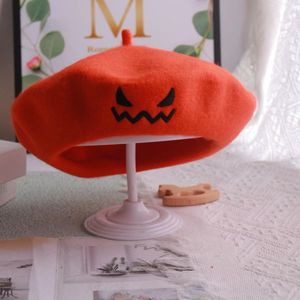 Beret Hat Ladies Halloween Dypkin Hat Holiday Party Hafted Hat 2024