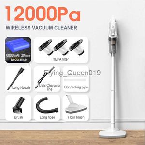 Odkurzacze bezwzględne ładowarki odkurzacz odkurzacza ręczne bezprzewodowe podwójne zastosowanie Mini 12000PA Big Ssanie wbudowane battrery samochodowe Home Vacuum Cleaneryq230925