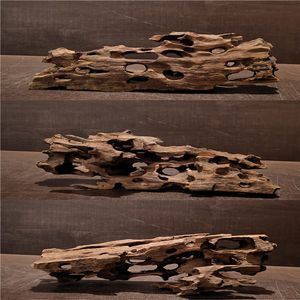 Aquários Tanque de Peixes Natural Poroso Madeira Driftwood Ornamento para Decoração de Aquário Hermit Caranguejos Camarão Peixe Acessórios de Aquário 230925