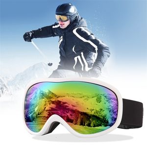 Açık gözlük kayak gözlükleri çift katmanlar UV400 Anti Sis Büyük Maske Gözleri Kayak Kar Erkekler Kadın Snowboard Güneş Gözlüğü L230925