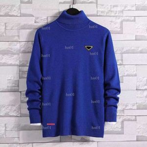 Męskie swetry projektant Man Jumper High Neck Lapel wełna z kapturem Pullover Turtleck Blushirts Knits Tops Man Sweater S-4xl 004446