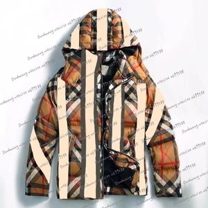 Jaqueta masculina, jaqueta de designer de inverno, jaqueta feminina, parka de algodão xadrez moda casual com zíper, isolamento grosso com capuz blusão