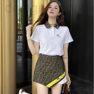 Zweiteiliges Kleid Designer Mode Frauen Anzug Rock Set Kurzarm Poloshirt Gestickte Buchstaben Minirock Marke Zweiteilige Sets Sexy Kleidung Q36U