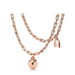 Tiff qualsiasi collana con ciondolo gioielli designer di moda di lusso Pendenti a ferro di cavallo serie collane 6 stili Catena in platino oro rosa di239g