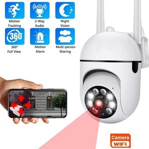 Telecamere IP Telecamera di sorveglianza Esterna 4X Zoom digitale AI Tracciamento umano Wifi Visione notturna PTZ CCTV Monitor di sicurezza Audio 230922