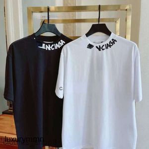 Balencigss Fashion T Shirts Men's Sweaters Hoodies Top Quality Version 23 New B Family Neck Letter Graffiti Kort ärm och wo tk4s wt6k