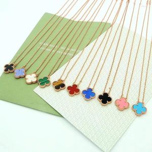 Pendant Necklaces Designer Necklace For Women Fashionable Four-leaf Clover High-quality Titanium Steel 18k Gold