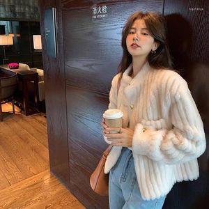 Women's Fur All Wool Integrated Coat For Short Style 2023 Autumn/winter Small Standing Collar Lamb Young