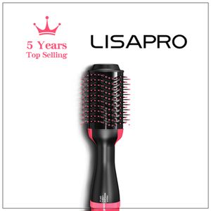 Curling Irons LISAPRO Air Brush One-Step Hair Dryer Volumizer 1000W Blow Dryer Soft Touch Pink Styler Gift Hair Curler Straightener 230925