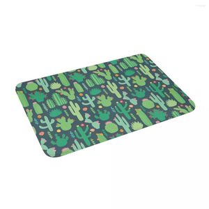 Carpets Cute Cactus 24" X 16" Non Slip Absorbent Memory Foam Bath Mat For Home Decor/Kitchen/Entry/Indoor/Outdoor/Living Room