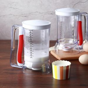 Baking Tools Pancake Batter Dispenser Mixer With BlenderBall Wire Whisk Bottle Cake For Measuring Label