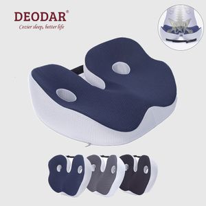 Cushiondecoratif Yastık Deodar Bellek Köpük Sit Kemik kabartma koltuğu Yastık için Butt Alt Sırt Hamstrings Kalçaları İçin Yastık ischial Tüberozite Sandalye için Yorgunluğu Azalt