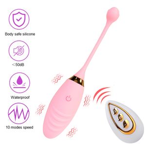 Vibratoren 10 Geschwindigkeiten Sexspielzeug für Frauen Vibrierendes Ei Anal Klitoris Stimulation Sprungvibrator Drahtlose Fernbedienung 230925