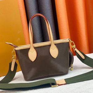 Luxurys Alışveriş Çantası Tasarımcısı M46705 Kadın Tote Çanta Neevrfullbb Çantası Kova Debriyaj Çantaları Deri Mini Plaj Çantası Satır Orta Crossbody Bag