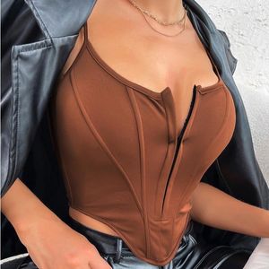 Women's Tanks Vintage Corset Party Tops Wear Out Steampunk Waist Sexy Bodice For Slimming Underbust Y2k Bustier Crop Top