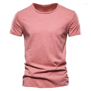 Men's T Shirts Cotton Men T-shirt V-neck Fashion Design Slim Fit T-shirts Male Tops Tees Short Sleeve Shirt For