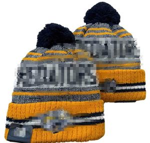 Predators Beanie Nashville Knitted Hats Sports Teams Baseball Football Basketball Beanies Caps Women& Men Pom Fashion Winter Top Caps Sport Knit Hats