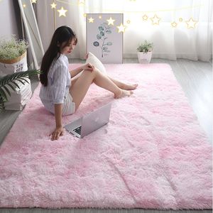 Carpets Pink Kids Carpet For Girls Bedroom Decoration Nordic large Living Room's Rugs Fluffy Hall Carpets Soft Plush Nursery Play Mats 230923