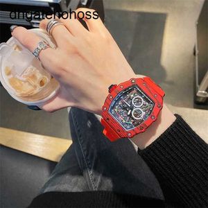 Luxury Milles Watch Richards Advanced Sense Bucket Mechanical Mens Top Ten Brands Male Student Fashion Red Devil