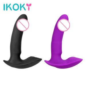 Vibradores Ikoky Vibrador Anal G Spot Feminino Masturbação Wearable Dildo Sex Toys para Mulher Vaginal Massagem Clitóris Estimulador 230925