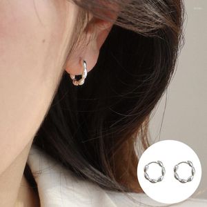 Backs Earrings 925 Sterling Silver Geometric For Women Girl Fashion Smooth Beans Design Jewelry Birthday Gift Drop