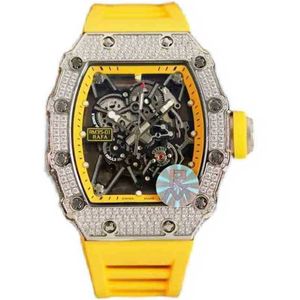 Bbr factory Milles Watch RichardMill Tourbillon Automatic SuperClone Top Quality sky star hollowed personali G03FCarbon fiber sapphire Ship By FedexD table