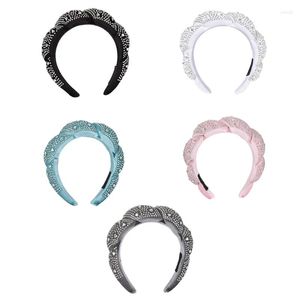 Grampos de cabelo brilhantes acolchoados bandana para decorações de festa k festivais de música po estande adereços meninas pografia