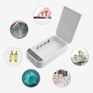 Desinfektionsmaskin UV Light Sanitizer Box Portable Multifunktionell aromaterapiflåda med USB -kabel Rengöring Personlig telefon/Baby Care/Makeup Tool 230925