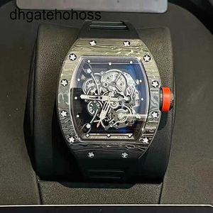 Luxury Milles Watch Richards New Element Rm055 Carbon Fiber Hollow Toxo Flywheel Automatic Machine Miller Mens Rubber Band