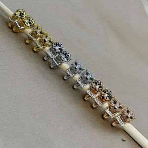 Seiko V золотые леопардовые полные заушные крючки, легкие роскошные универсальные персонализированные мужские и женские серьги со сверкающими бриллиантами