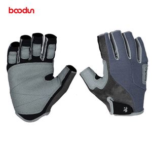 Cycling Gloves Boodun Half Finger Fitness Weight Lifting Gloves Non Slip Men Women Rock Climbing Outdoor Sports Equipment Tactical Gloves 230925