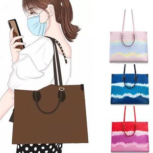 Luxury Designer Fashion Women Shopping bag Tote woman handbag purse shoulder date code serial number flower big large271t