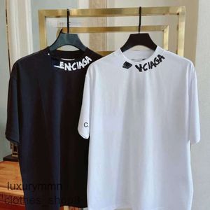 Balencigss Fashion T Shirts Men's Sweaters Hoodies Top Quality Version 23 New B Family Neck Letter Graffiti Kort ärm och wo tk4s uxyc