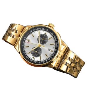 Luksusowe zegarek zegarki męskie zegarek sześć igieł ruch kwarcowy 1884 Watch Automatyczne randki Man Lady Wrist Bransoletka Bransoletka Chronograph Clock