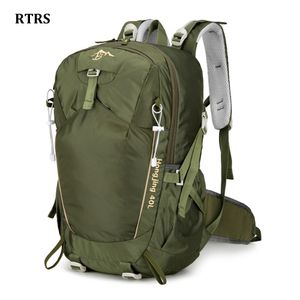 Backpacking Packs utomhuspåsar 40L kapacitet vandring camping ryggsäck män vattentät ljus klättring väska kvinna cykel med täckning 230925