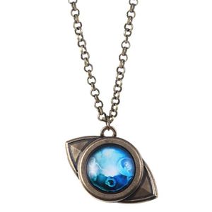 Hänge halsband anime det utlovade neverland halsbandet mujika emma amulet blå ögonformad för kvinnor män cosplay smycken gåva276l