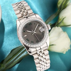 Mens Stainless steel Automatic Watch 41 36mm Waterproof Luminous montre de luxe Date Collection Diamond Dial Fluted Bezel 36mm Watch Mechanical Watches