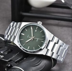 أعلى العلامة التجارية Tissoity Wristwatches Men 2023 New Watches Three New Needles Automatic Mechanical Watch 1853 Luxury Wrist-Watch Steel Strap Fashion Watches Prx Watches