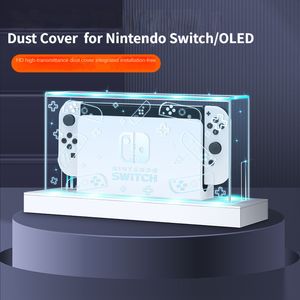 Accessory Bundles Dust Cover for Nintendo Switch/OLED Dust Cover Light Emitting Base Box Switched Acrylic Host Shell Oled Protective Cover 230925