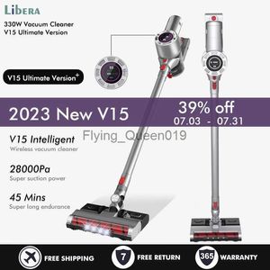 V15 Wireless Handheld Vacuum Cleaner 28kPa Suction, 330W Power, LED Display, Water Mopping Function - YQ230925